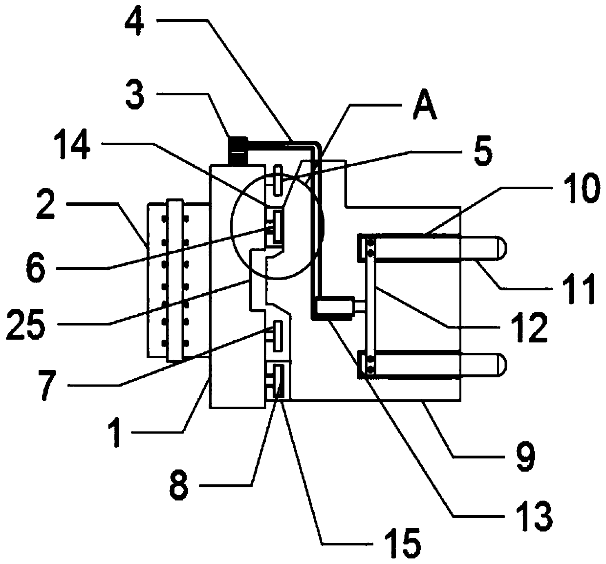 Multifunctional package clamping device and package clamping method thereof