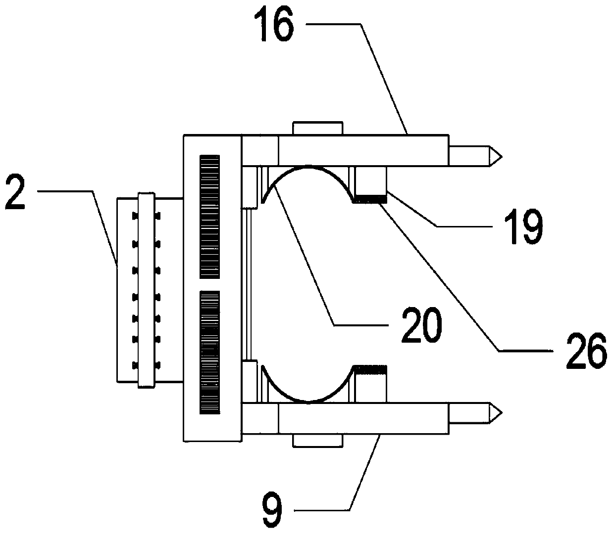 Multifunctional package clamping device and package clamping method thereof