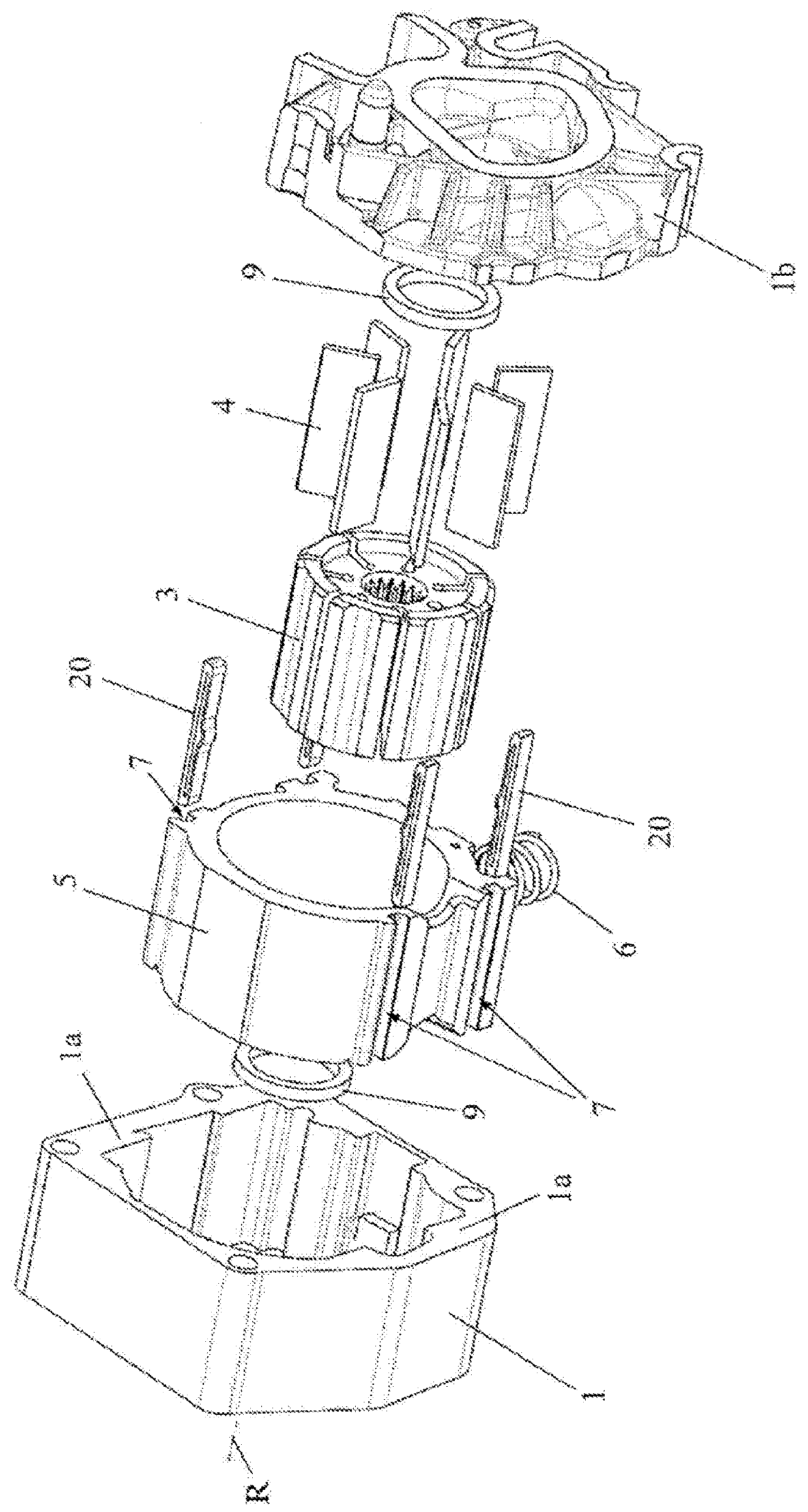 Hydraulic device comprising a sealing element