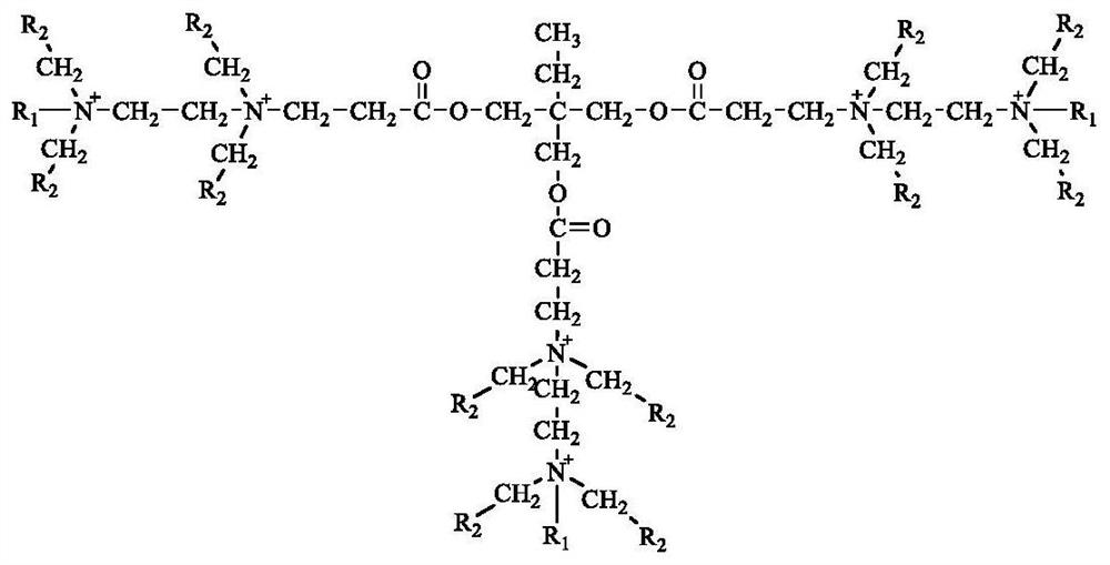 A star-shaped polycation-based compound and its preparation method and application