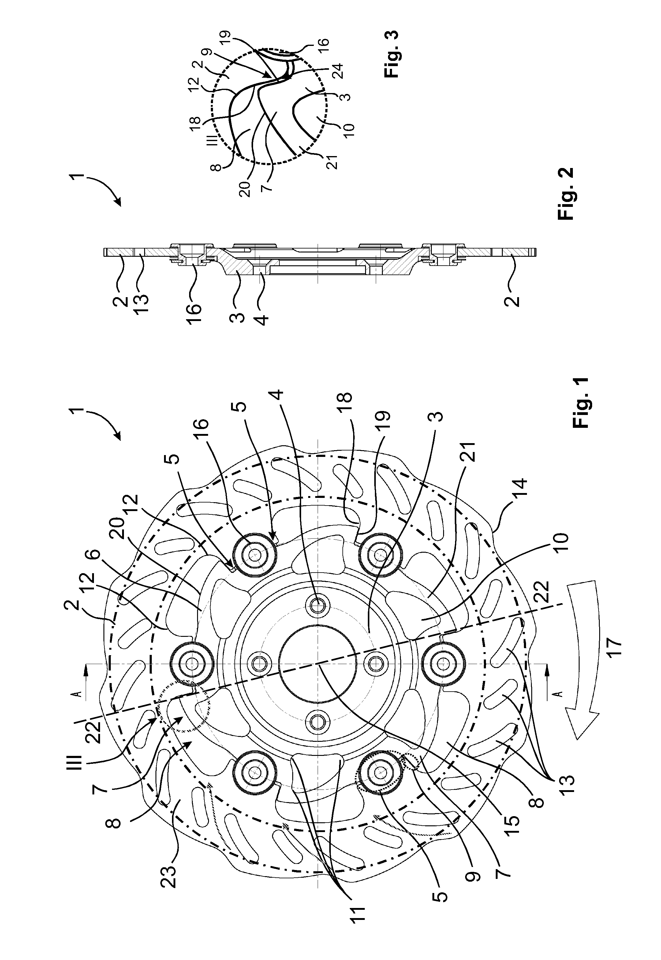 Floating brake disc