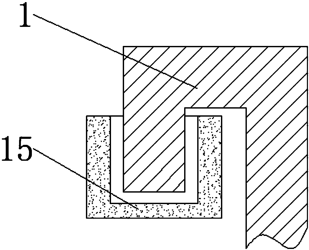 Novel sliding door used for numerical control machine tool