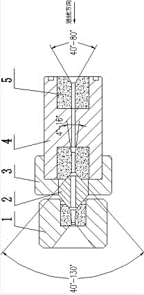 Pressure die used for dust-free drawing aluminum-coated steel