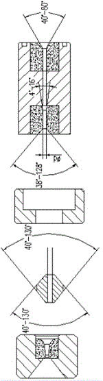 Pressure die used for dust-free drawing aluminum-coated steel