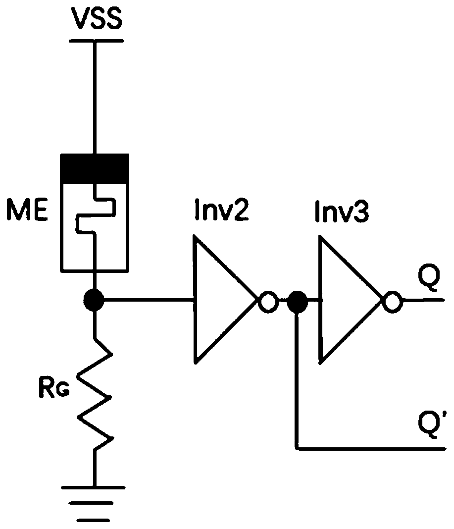 Level-triggered D flip-flop circuit based on resistive memory