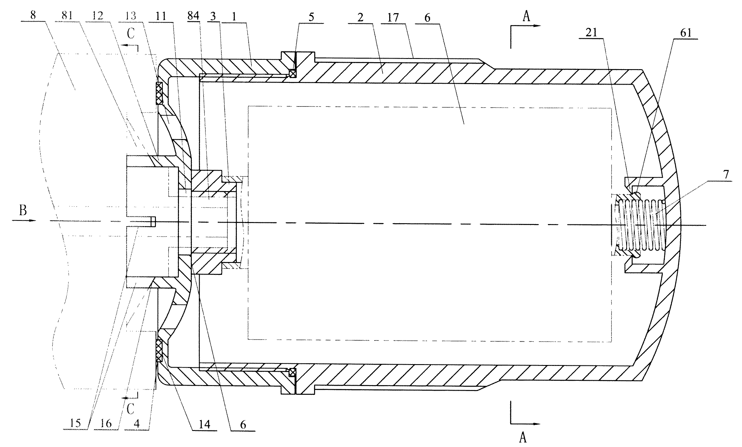 Oil filter housing