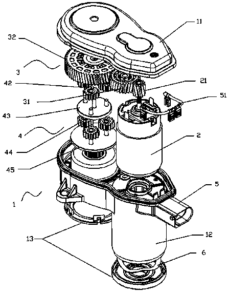 Compact actuator for vehicle electronic parking system