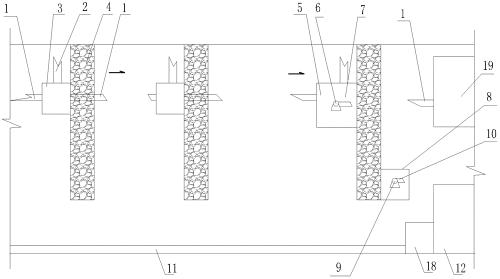 Sewage treatment artificial wetland system