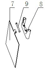 Scraper type material distribution, breaking and material receiving device