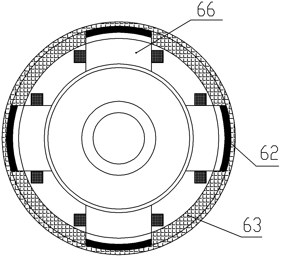 Energy storage device of magnetic suspension flywheel