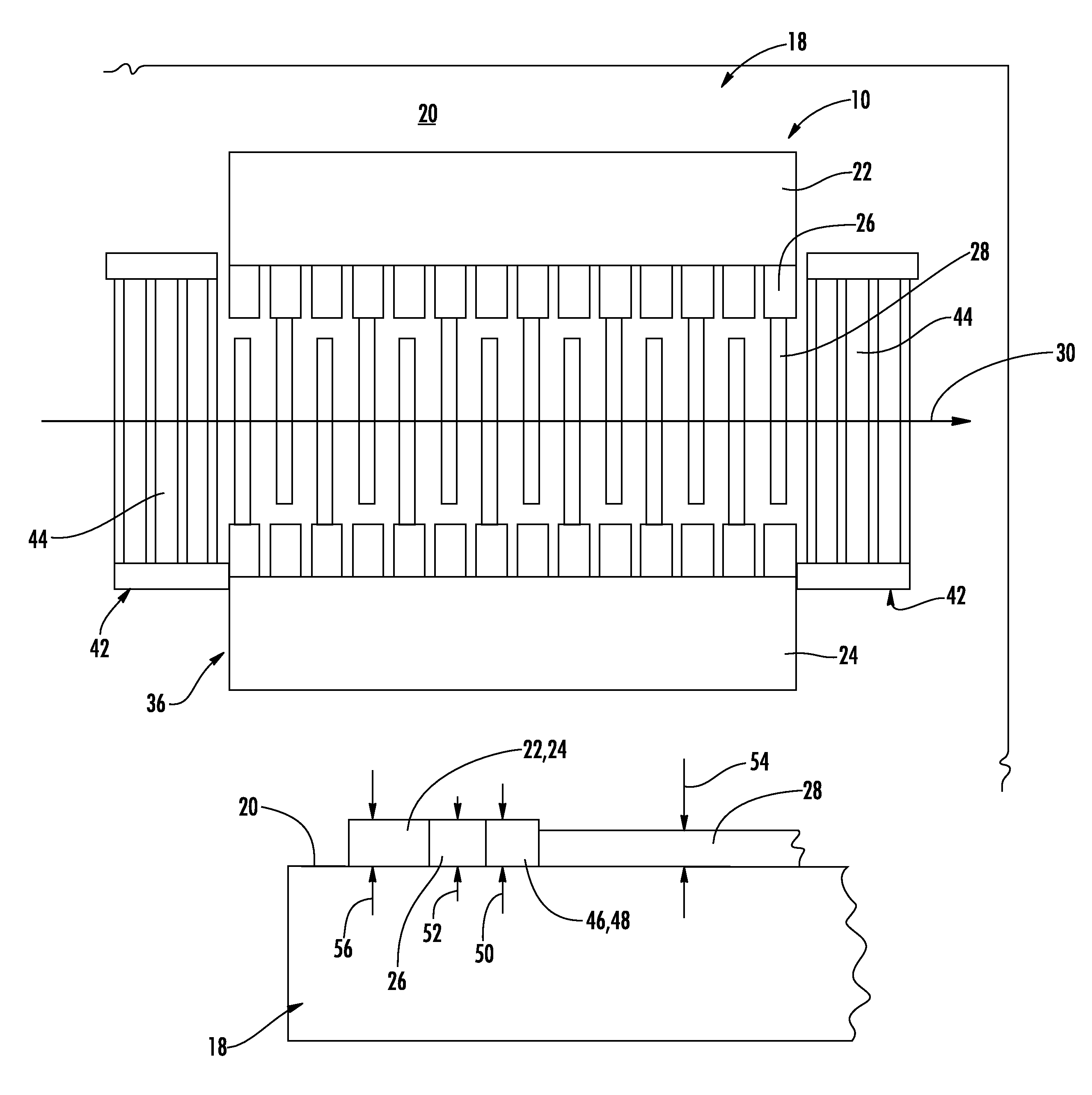 Leaky SAW resonator and method