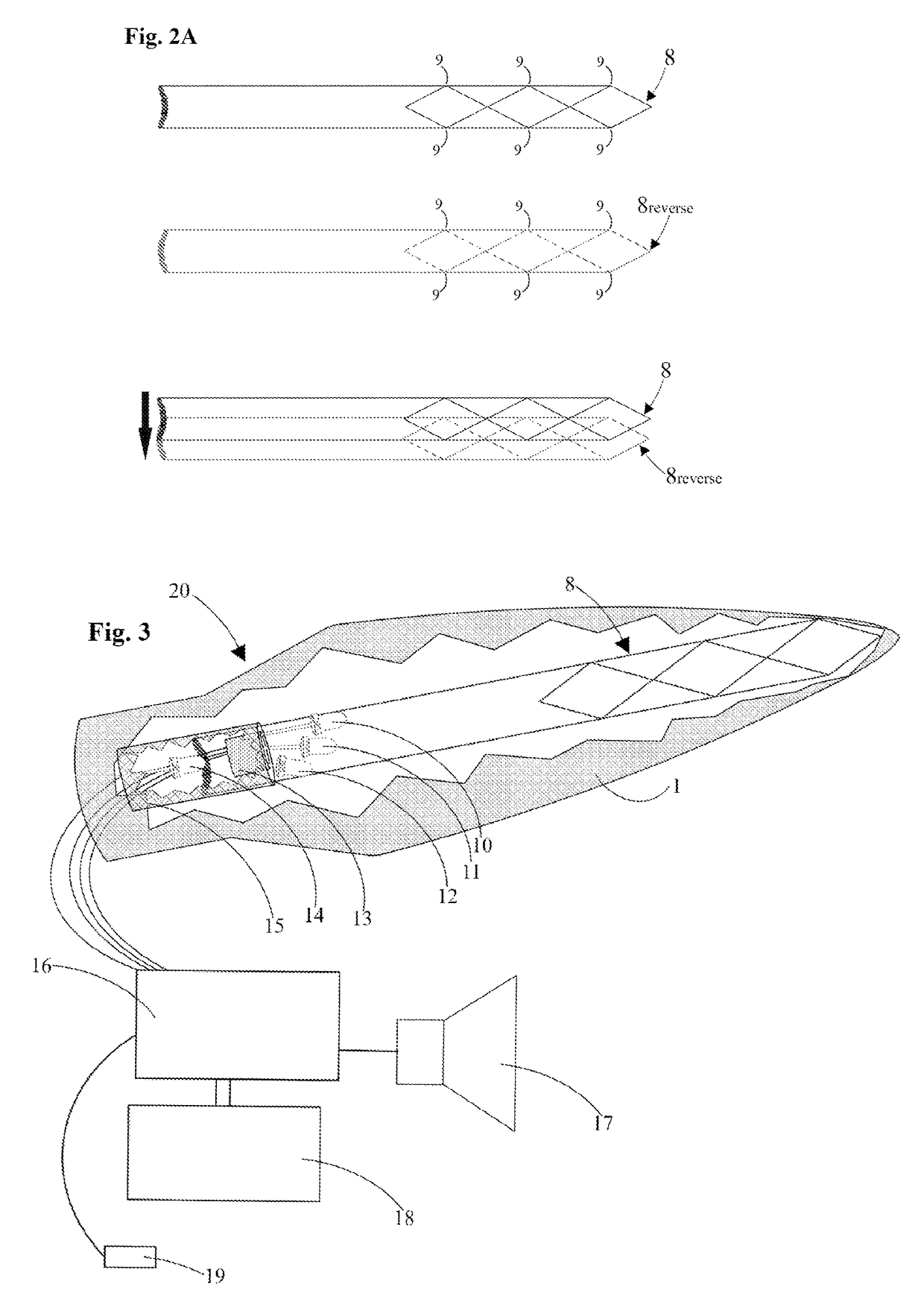 Lighted display devices comprised in part of flat fiber optic material