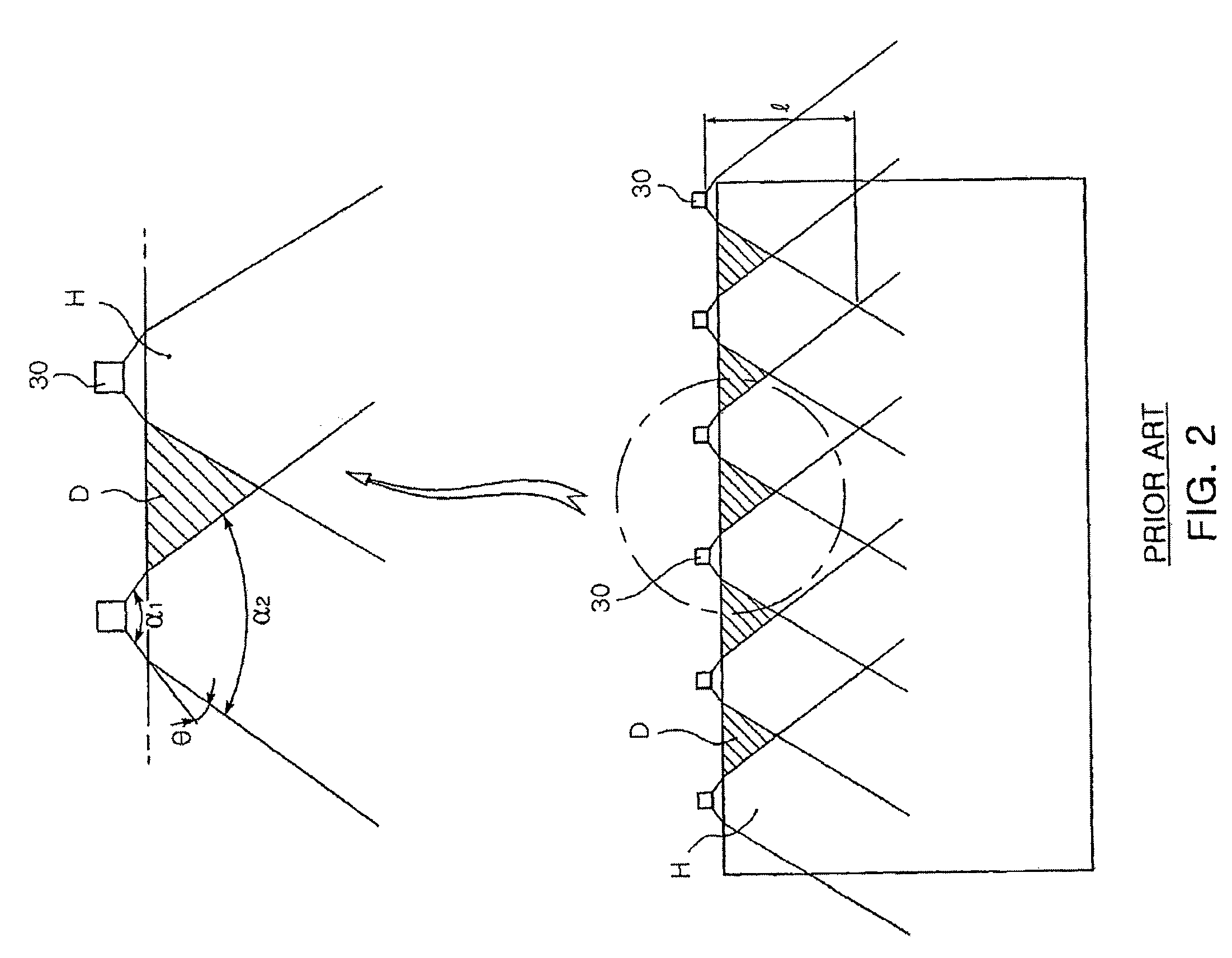 Symmetric serrated edge light guide having circular base segments