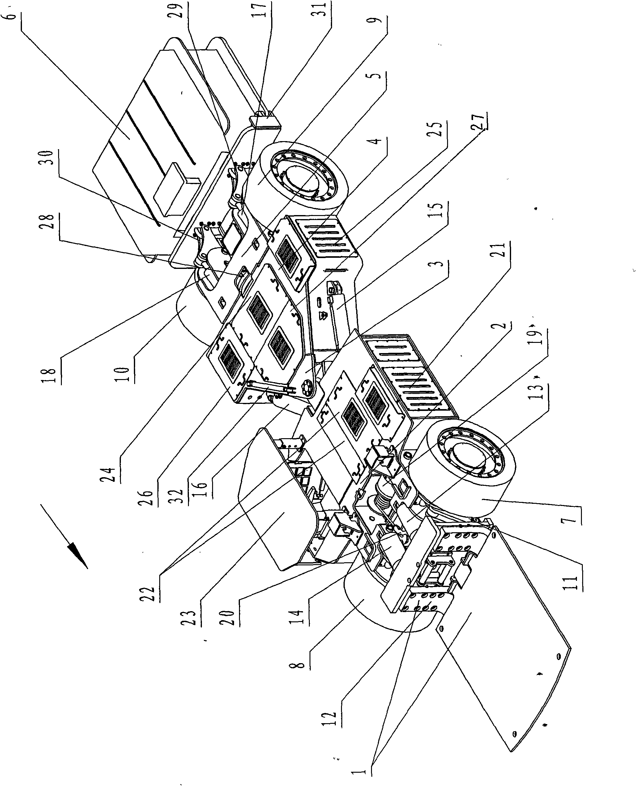 Storage battery shield hauler