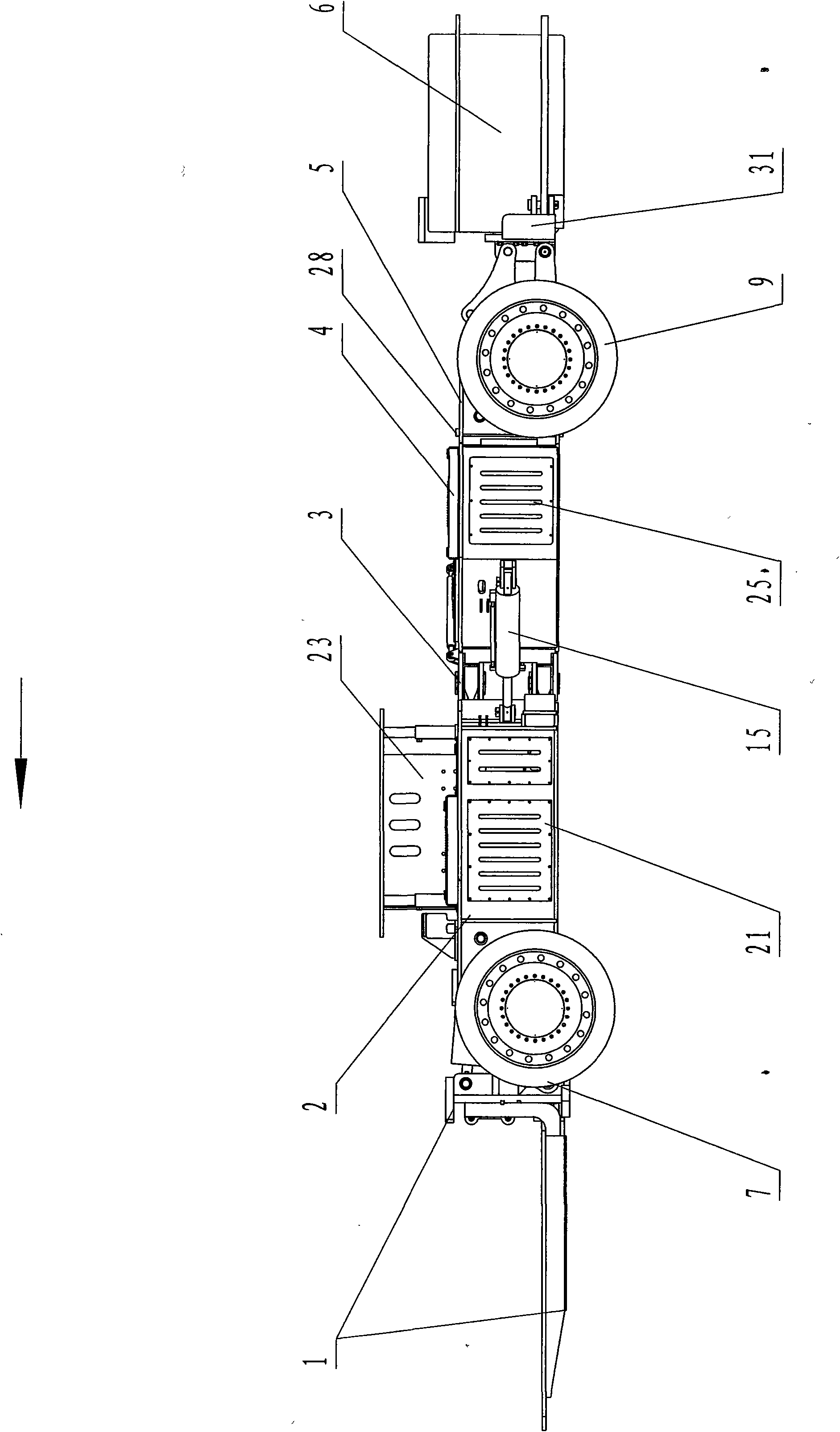 Storage battery shield hauler