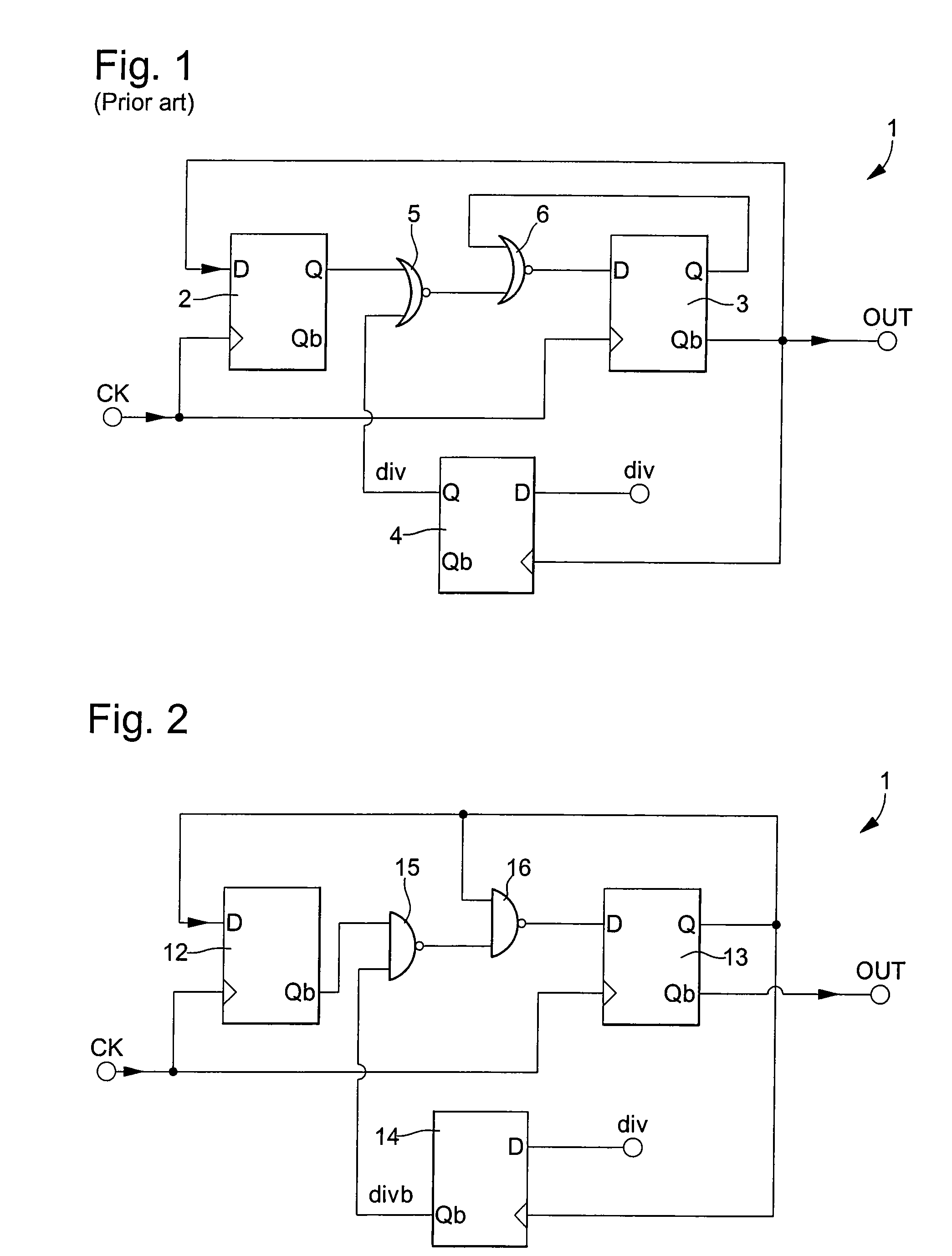 Dual-modulus prescaler circuit operating at a very high frequency