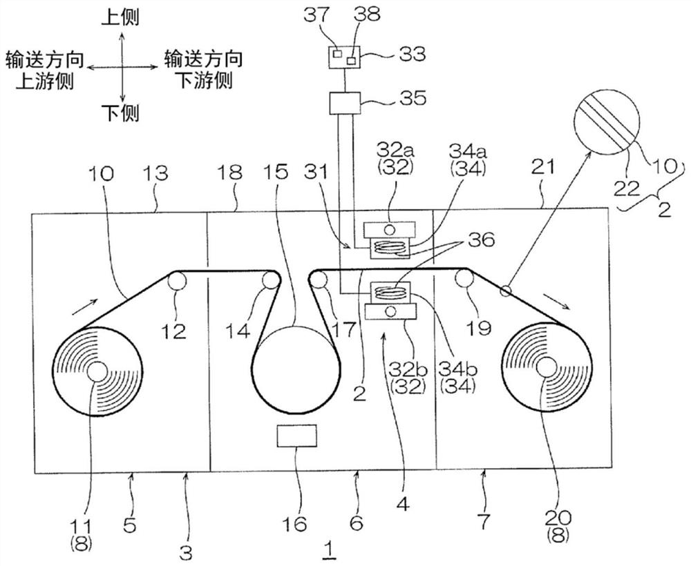 Resistance measurement device, film manufacturing device, and conductive film manufacturing method