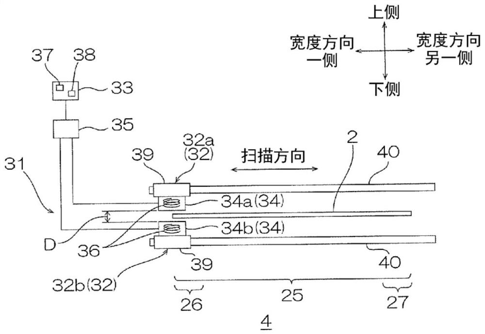 Resistance measurement device, film manufacturing device, and conductive film manufacturing method