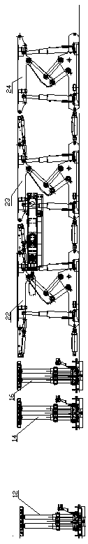 Advanced support device and method for roadway and application of advanced support device and method