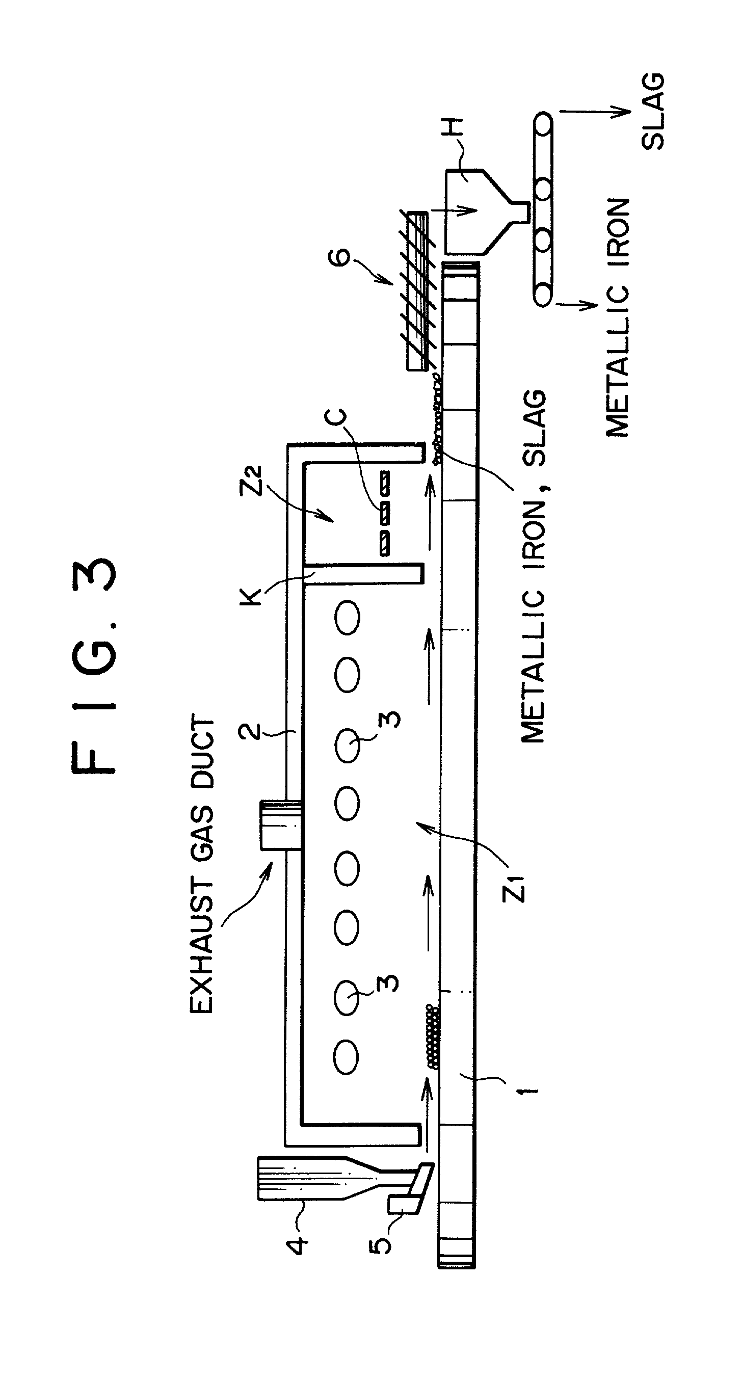 Method of producing iron nuggets