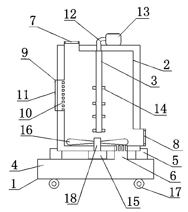 Weed and leaf composting device