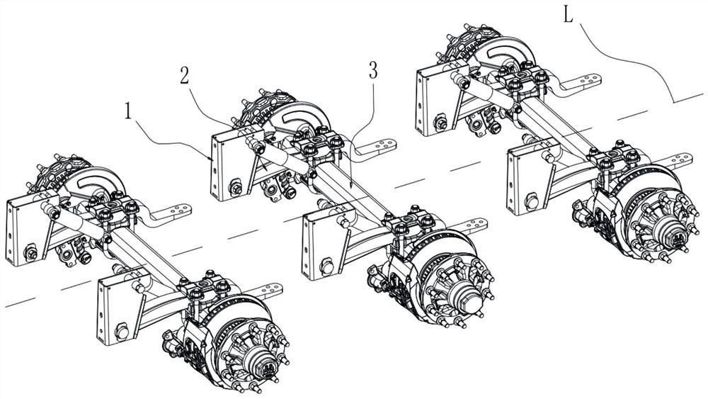 Special vehicle, guide arm adjusting device and axle adjusting method