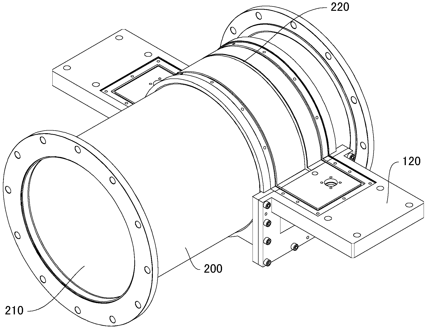 Flow distortion simulation device