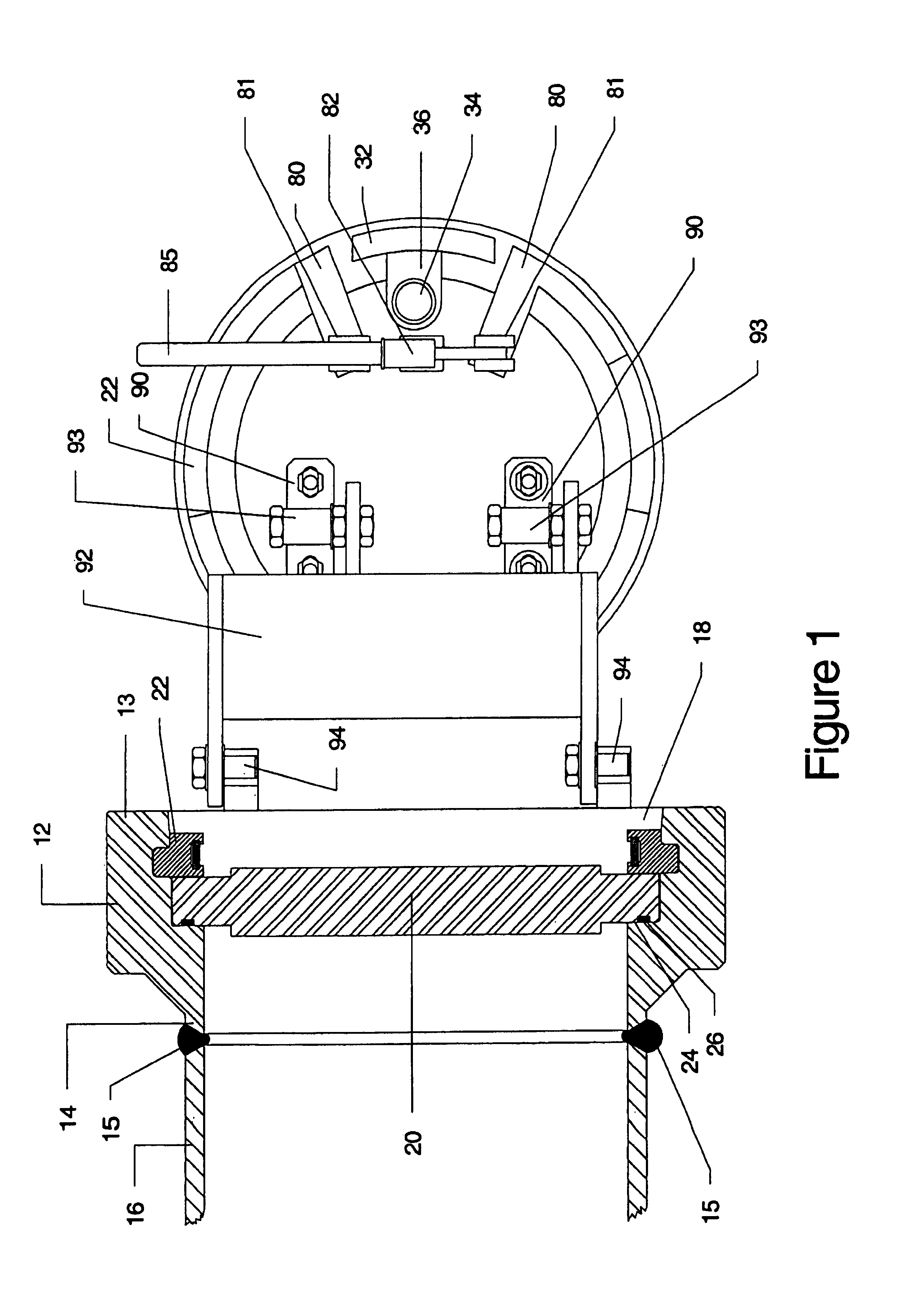 Closure for a pressure vessel and method