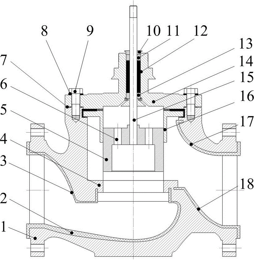 A self-sealing high-pressure valve