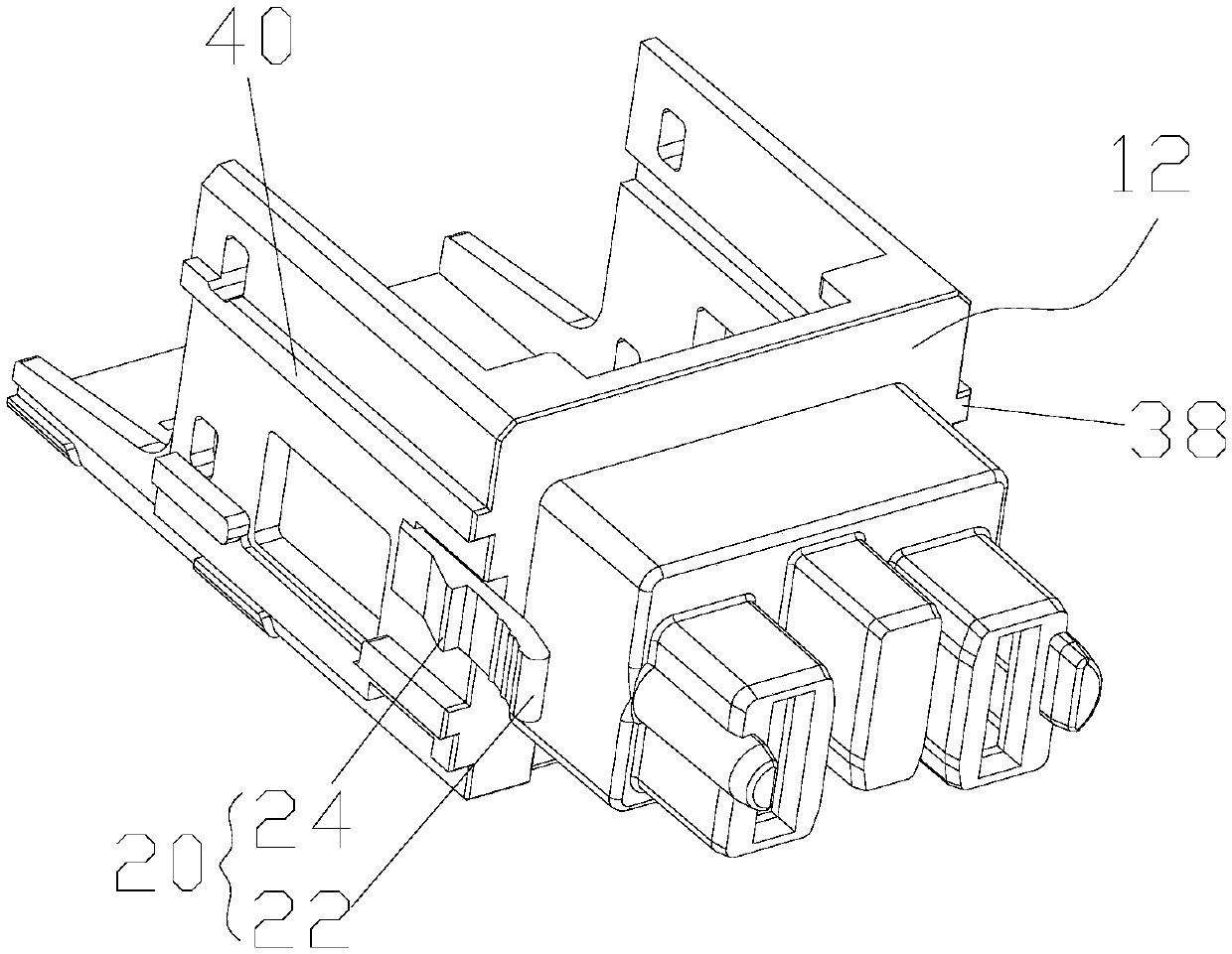 Quick locking and unlocking assembly and electric connector adopting same