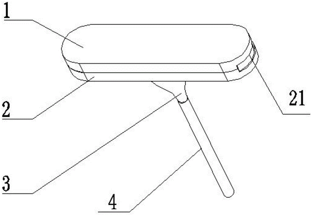 Semi-automatic ash removing device for ceiling fans