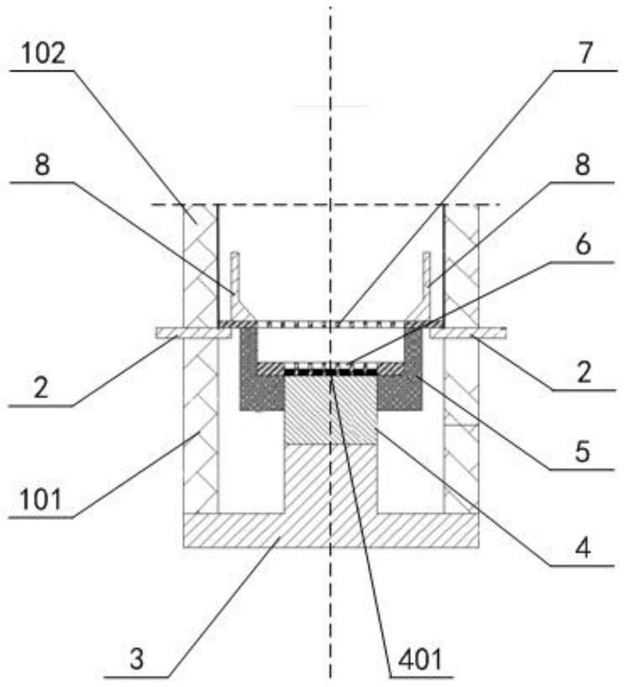 A double-gate control type cold cathode electron gun and its preparation method