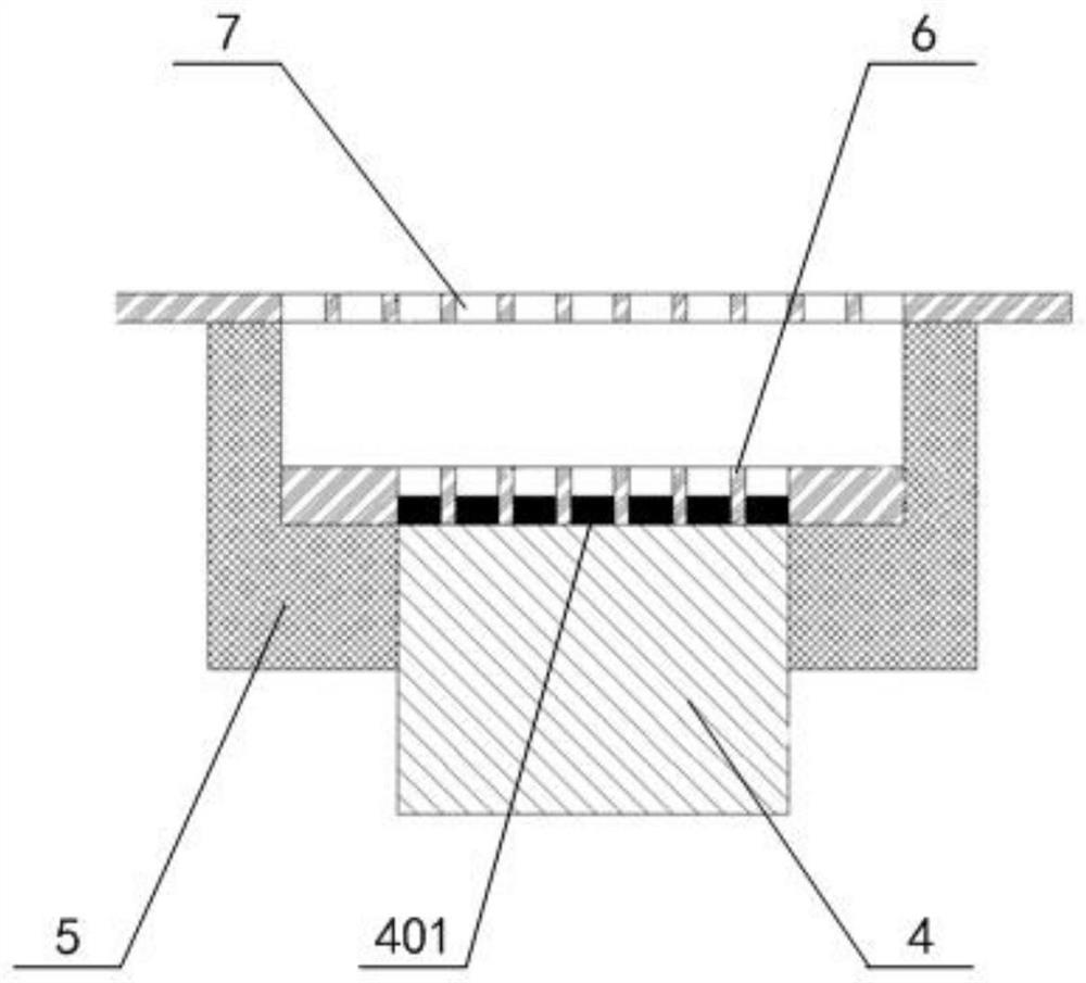 A double-gate control type cold cathode electron gun and its preparation method