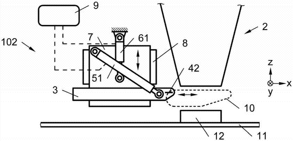 Method and device for cutting dough input from extruder