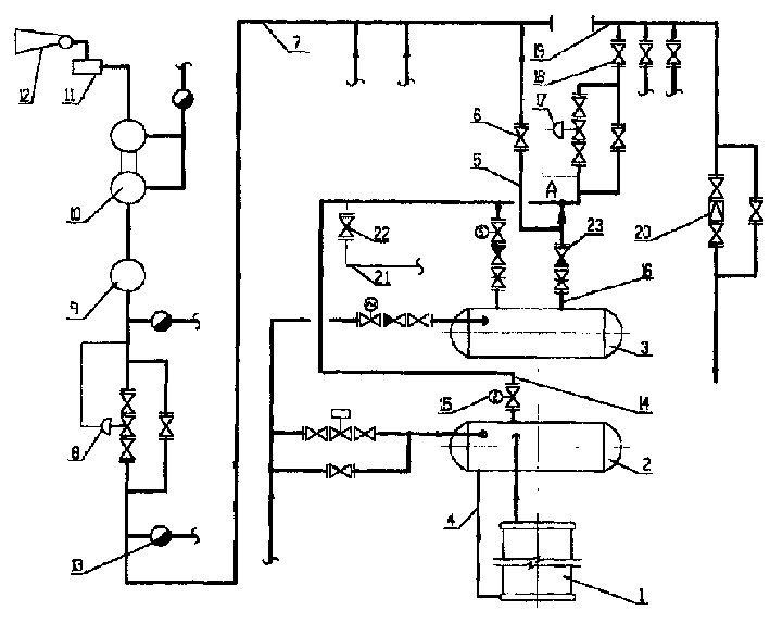 Plant for using converter produced vapor in vacuum refining furnace