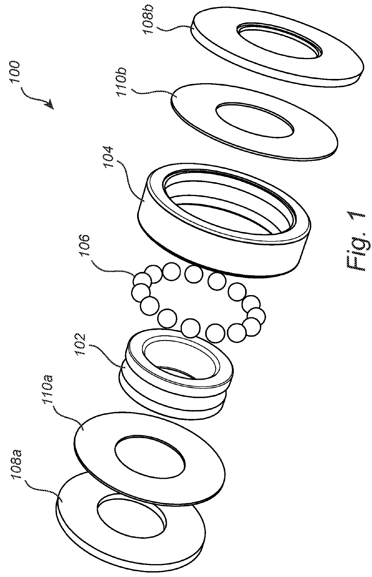 Capacitance measurement in a bearing