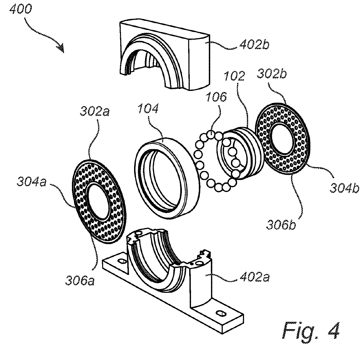 Capacitance measurement in a bearing