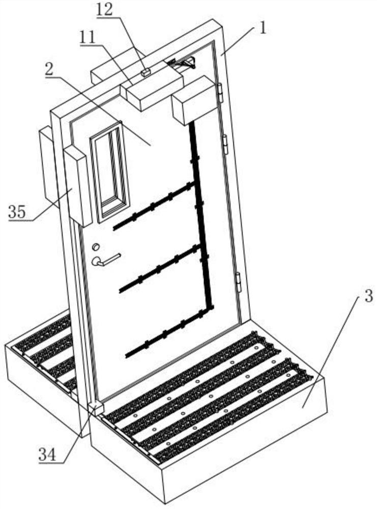 A fire door for easy escape