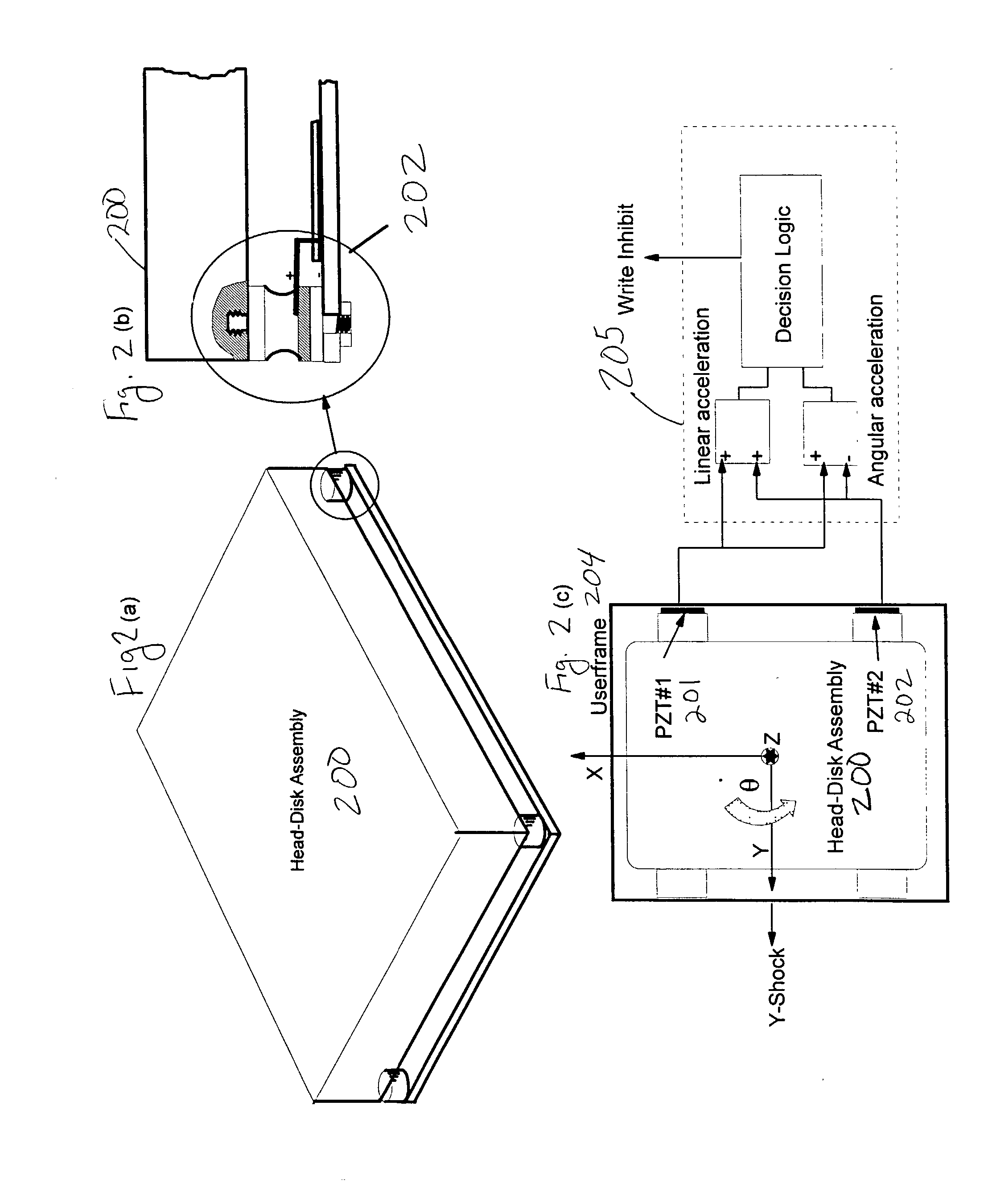 Method and system for time-shift based rotational vibration sensing in disk drives