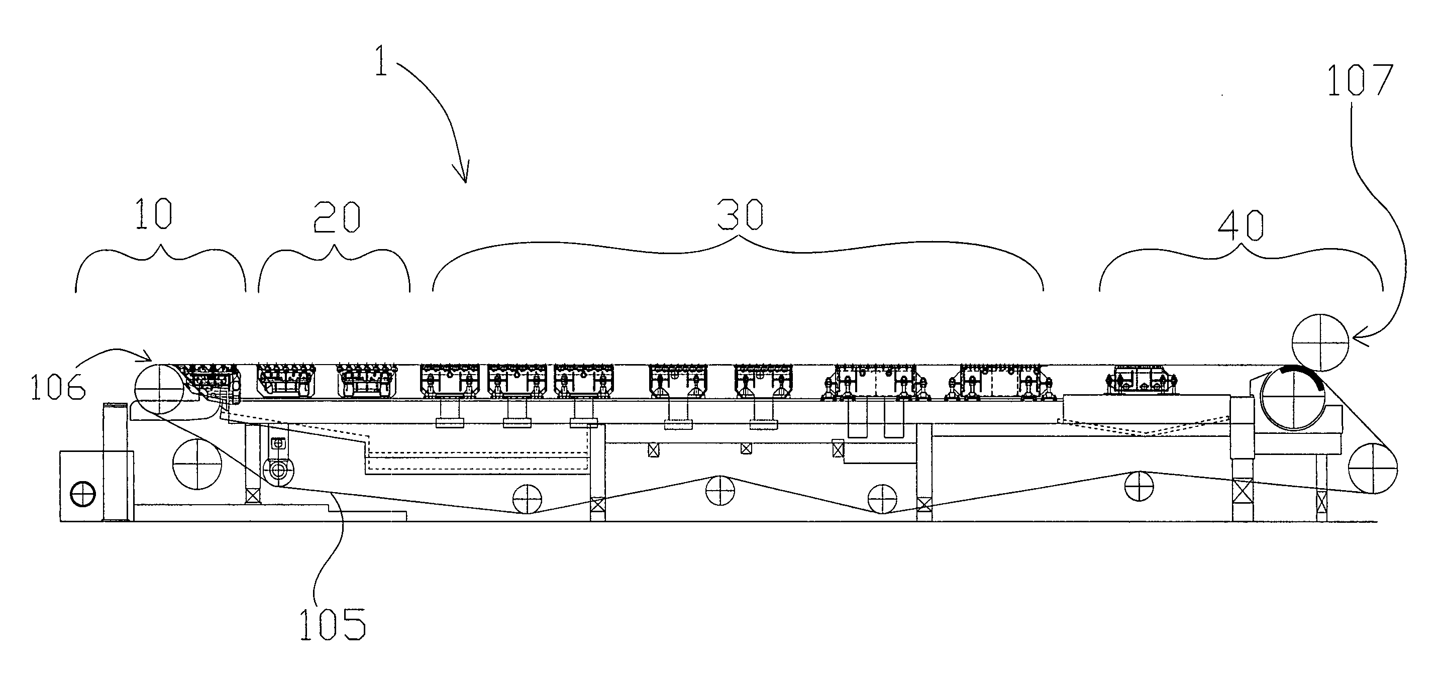 Method and machine for manufacturing paper products using fourdrinier forming