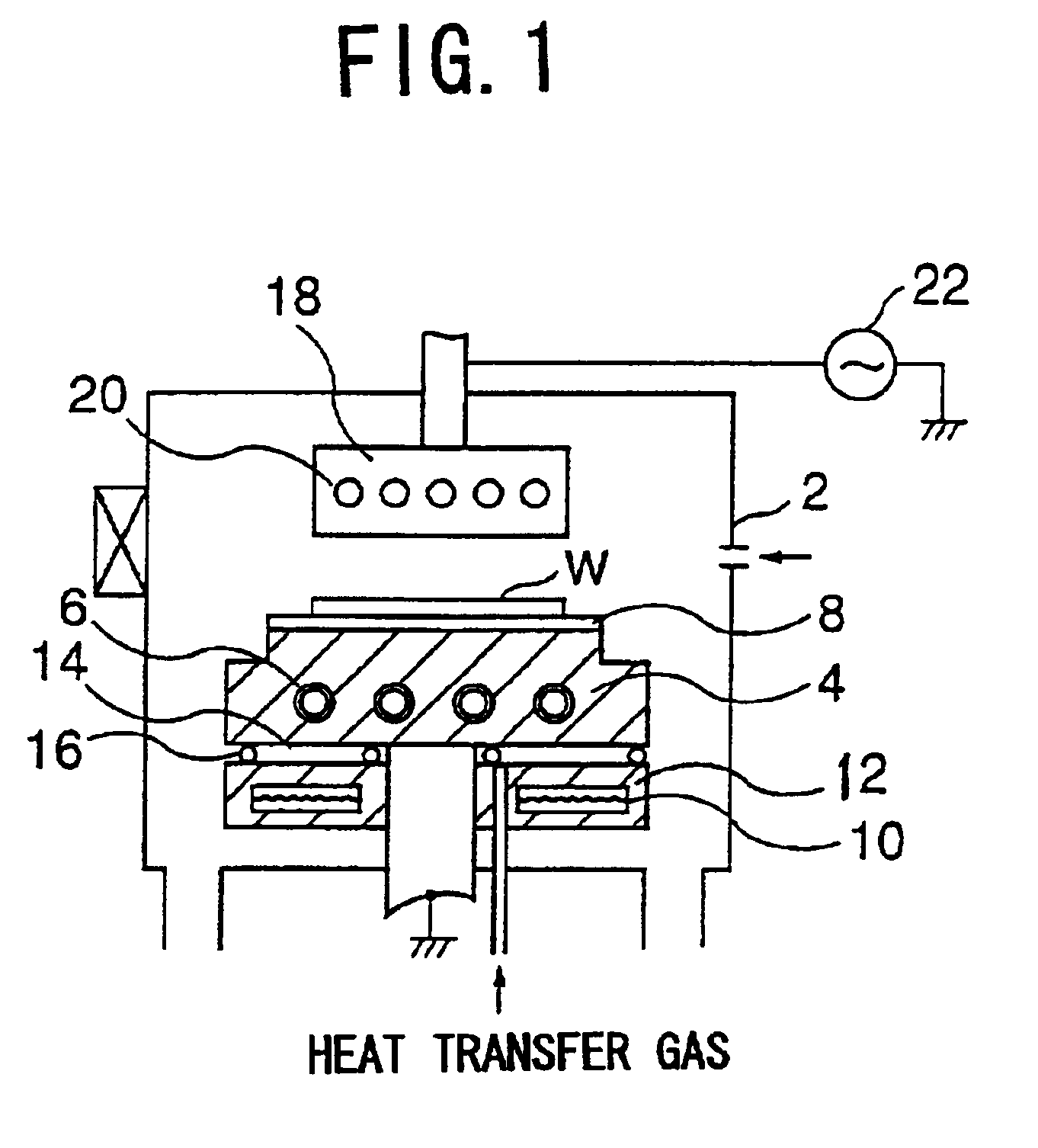 Plasma processing apparatus, and electrode structure and table structure of processing apparatus