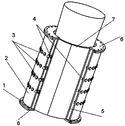 Forming device for Teflon container lining layer