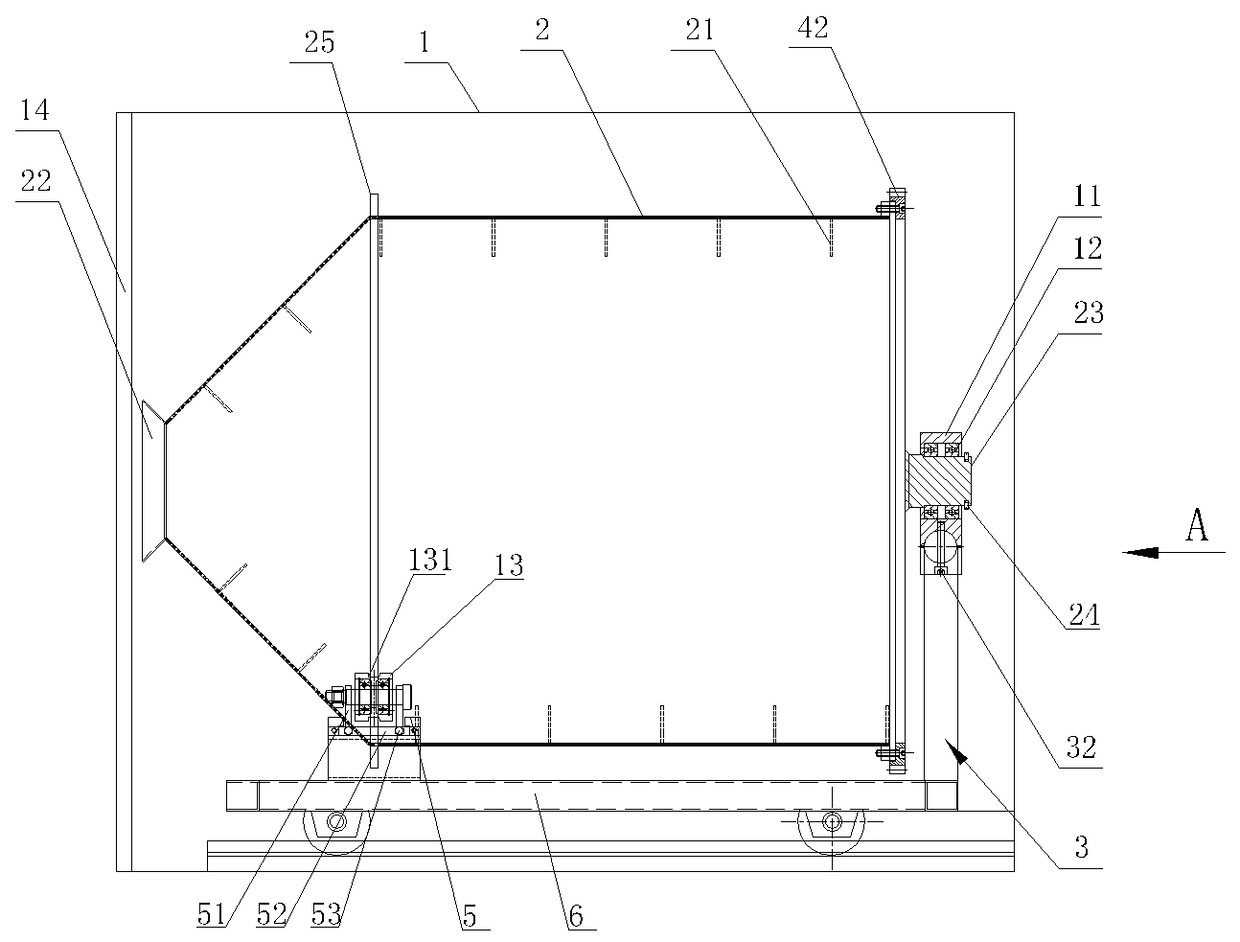 Automatic guiding device for rotating rubber plug sterilization cabinet