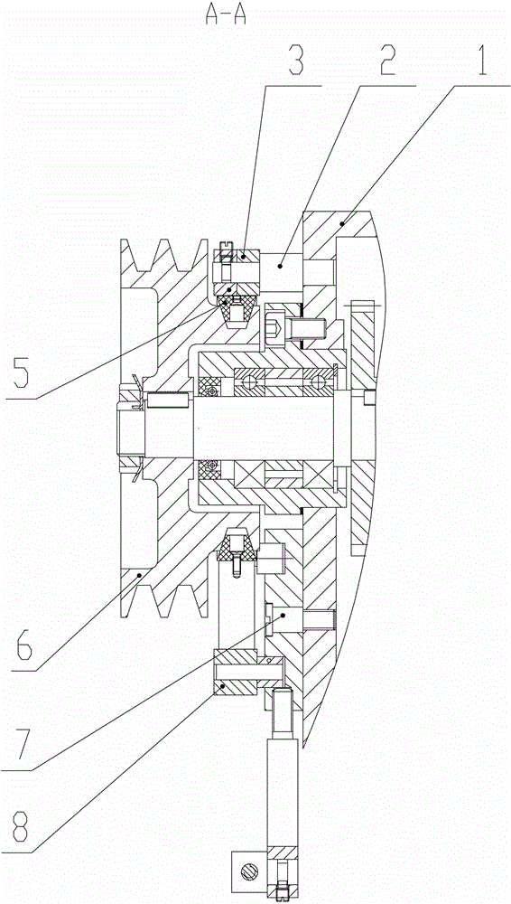 Cam-type pedal lock braking mechanism