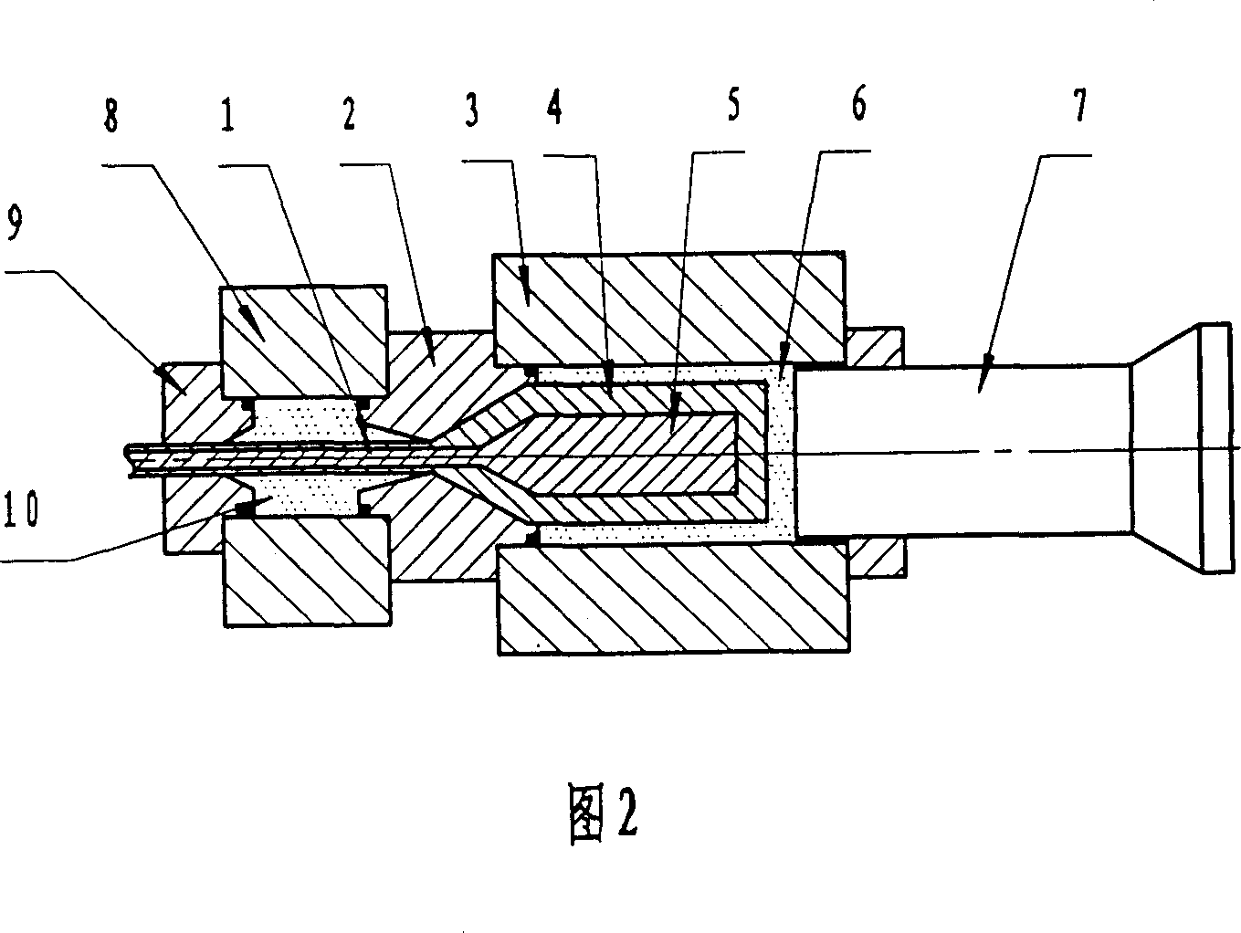 Method for processing lump non-crystal alloy blank and its device used thereof