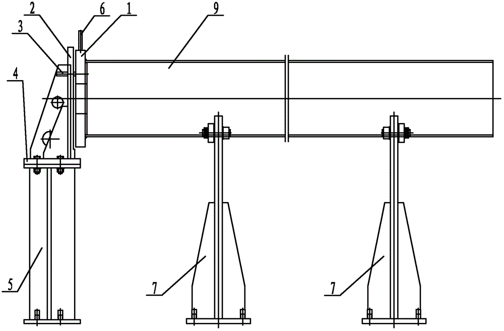 Tool for processing air extracting pipe of condenser of turbine