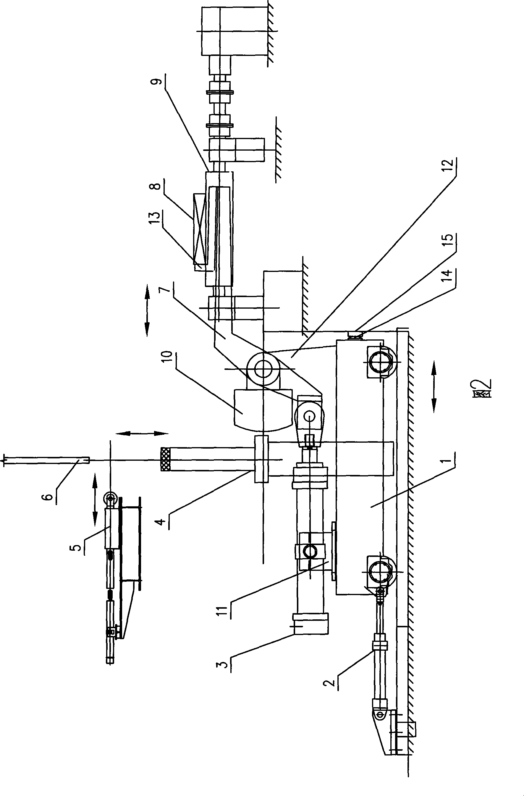 Plate blank movable turn-over device