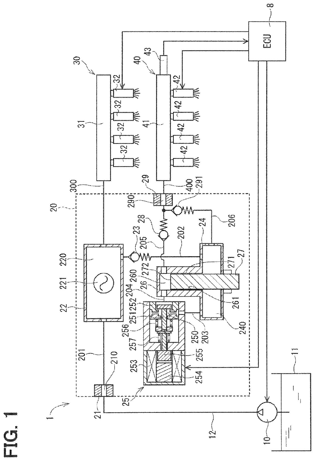 High-pressure pump and fuel-supply system using same