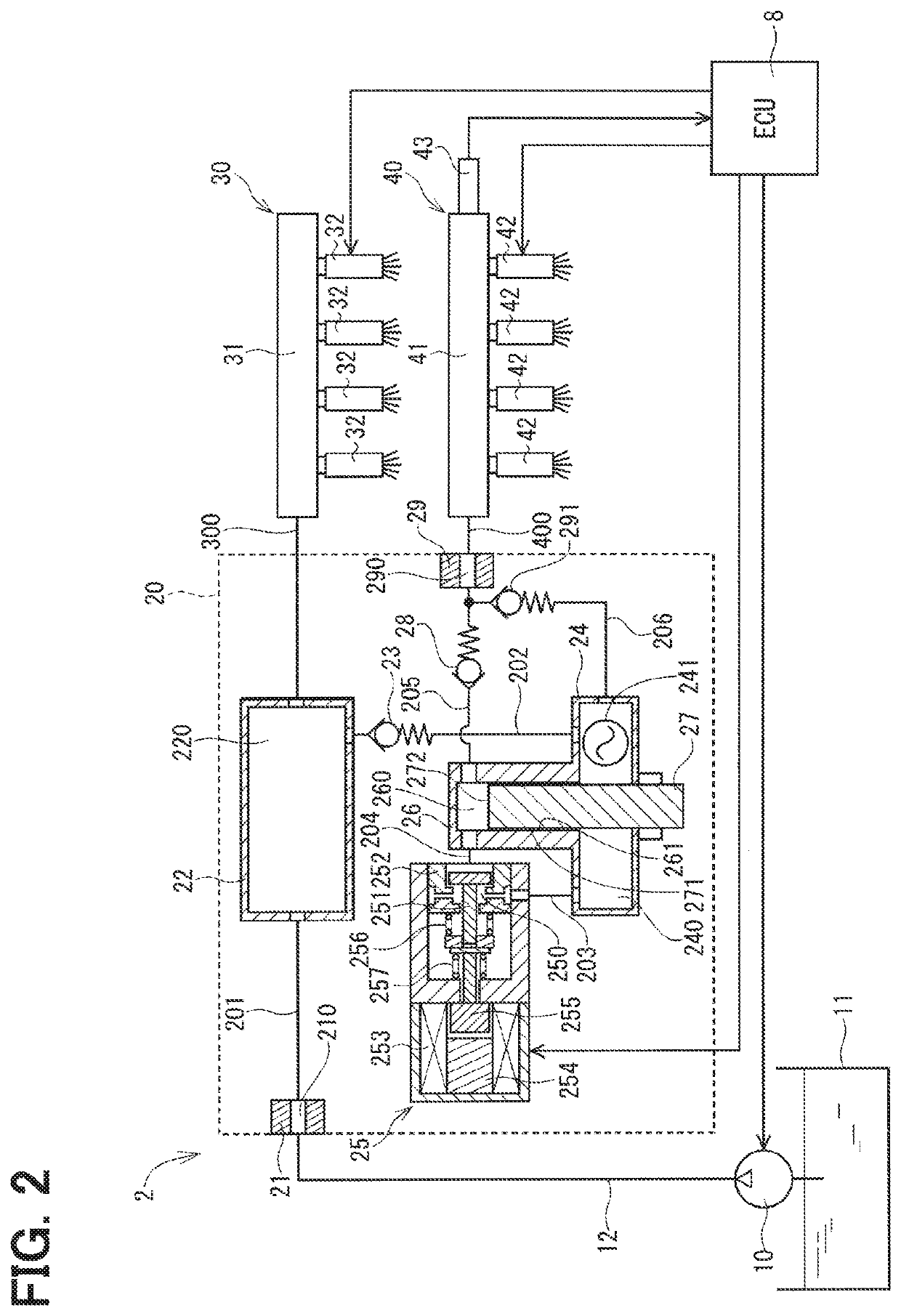 High-pressure pump and fuel-supply system using same