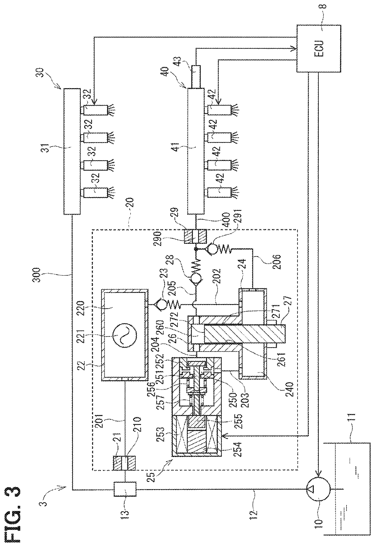 High-pressure pump and fuel-supply system using same